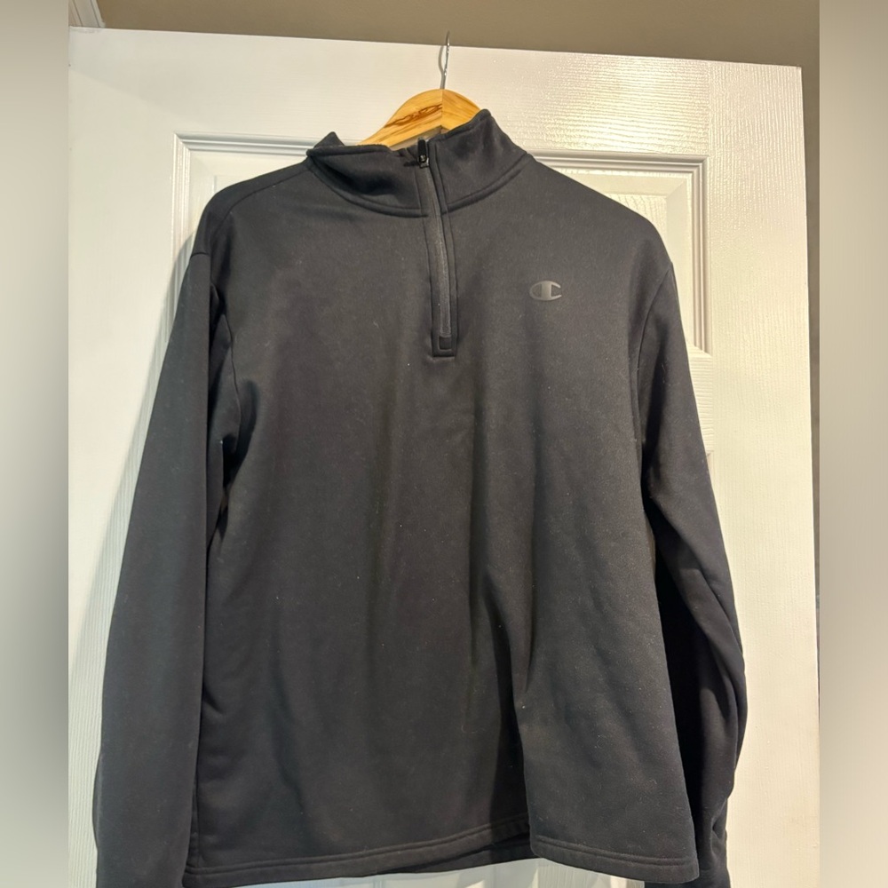 Champion Black Quarter-Zip Pullover